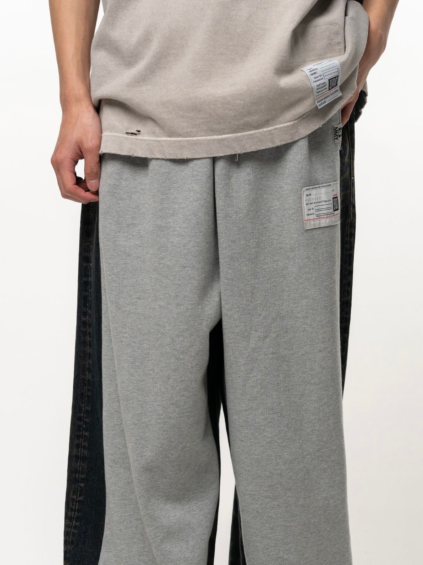 【26AW】コンバインド デニム × スウェット パンツ / COMBINED DENIM×SWEAT PT / インディゴ