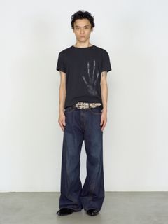 "ハンド エックスレイ" Tシャツ 半袖 カットソー / ”HAND X-RAY” T-SHIRT / FADED BLACK (フェードブラック)