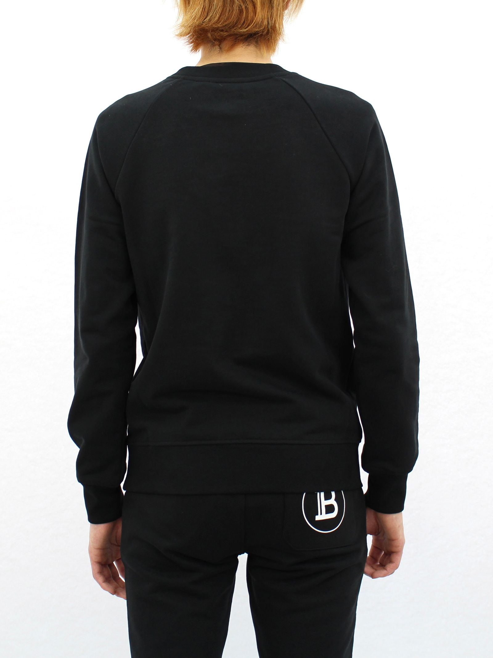 Bロゴ ホワイトプリント スウェット / BH2 C&S SWEAT PRINT B-LOGO / ブラック × ホワイト