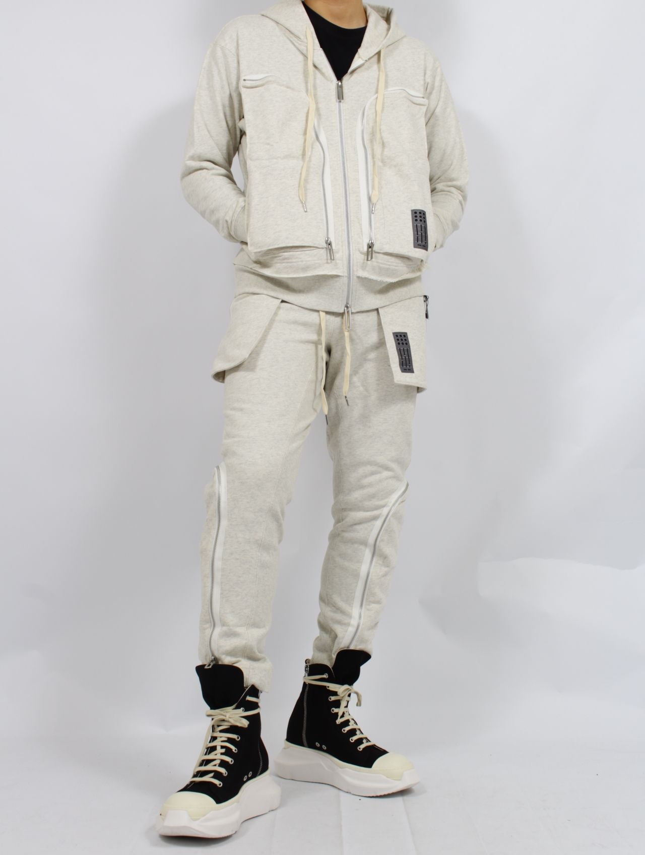 【25SS】ヒドゥン ジップアップ フーディー ジップパーカー / HIDDEN ZIP UP HOODIE / エクリュー