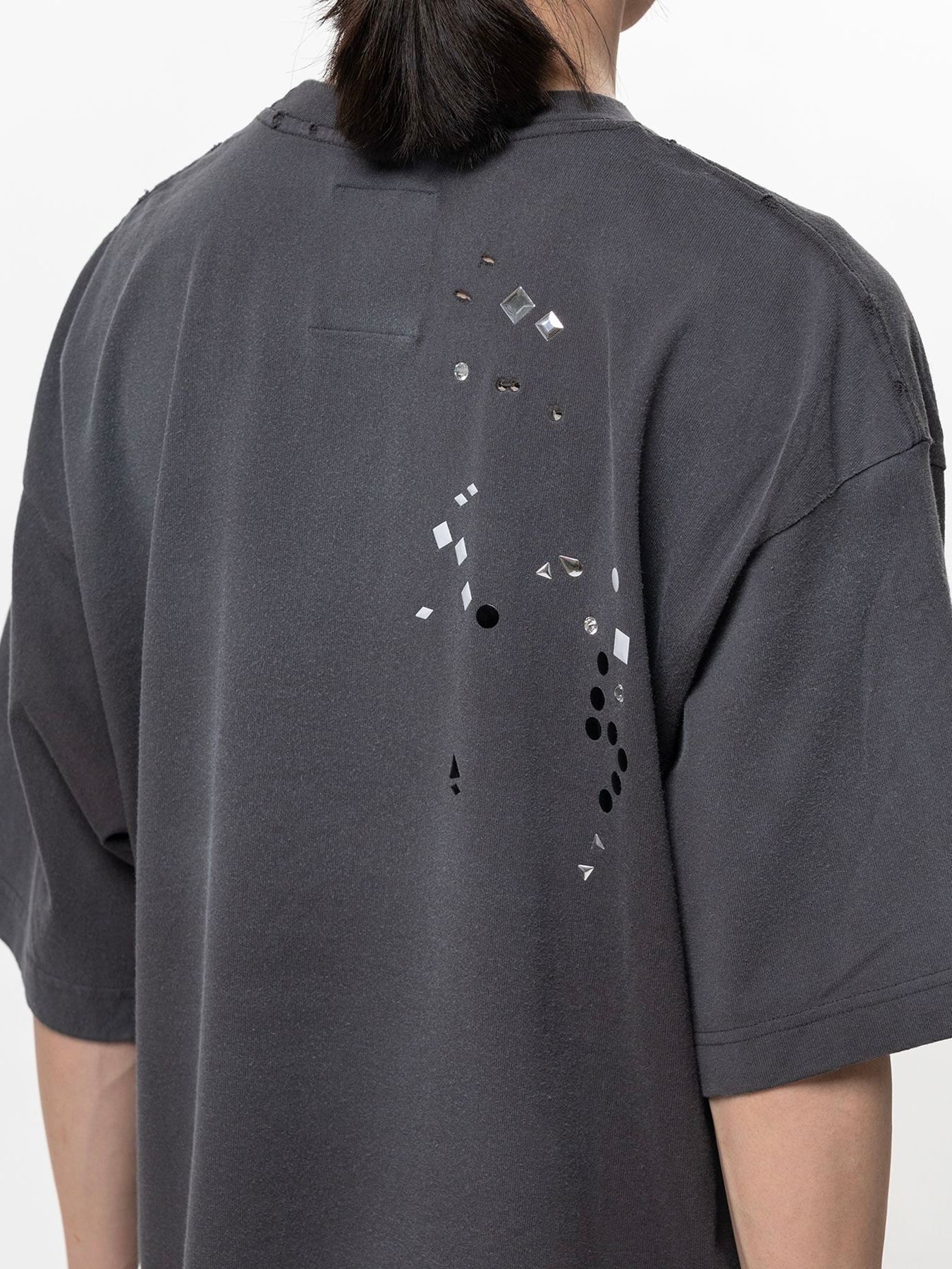 【26SS】エンブリッシュド ステッカー Tシャツ 半袖 カットソー  / EMBLLISHED STECKER T-SHIRTS / ブラック