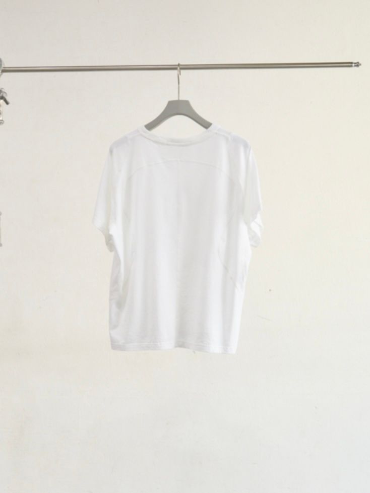 【26SS】 パネルド ハーフスリーブ Tシャツ / PANELLED HALF SLEEVE T-SHIRT / WHITE (ホワイト)