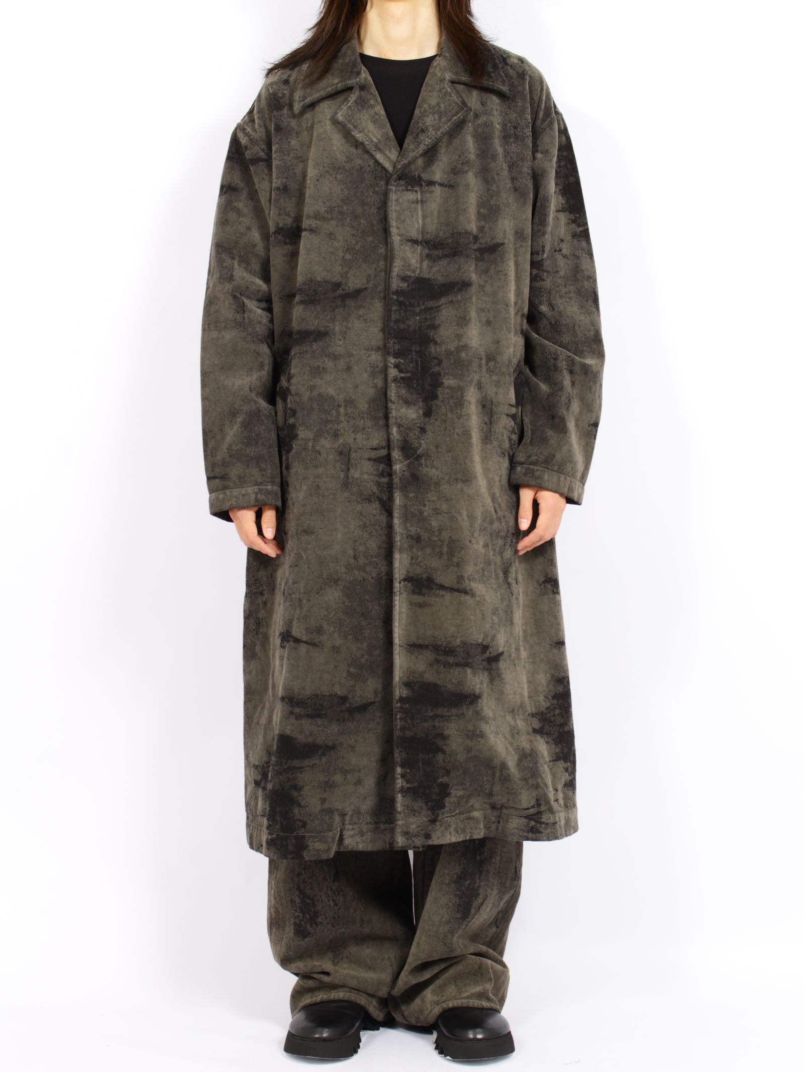 【26AW】モール ジャガード デニム コート / MOLE JACQUARD DENIM COAT / グレー