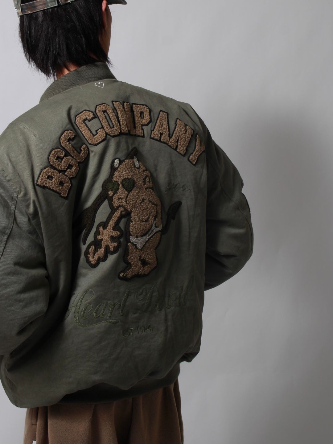 【25SS】コットン ボンバー ジャケット / COTTON BOMBER JACKET / カーキ