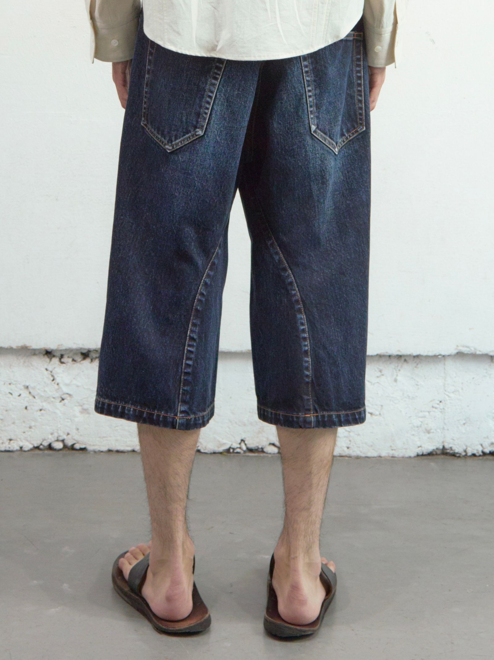 【26SS】 3D ツイステッド デニム ショーツ / 3D TWISTED JORTS / DARK FADED INDIGO (ダーク インディゴ)