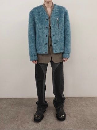 【21AW】BERATUS SHAGGY WOOL JACKET / スカイブルー