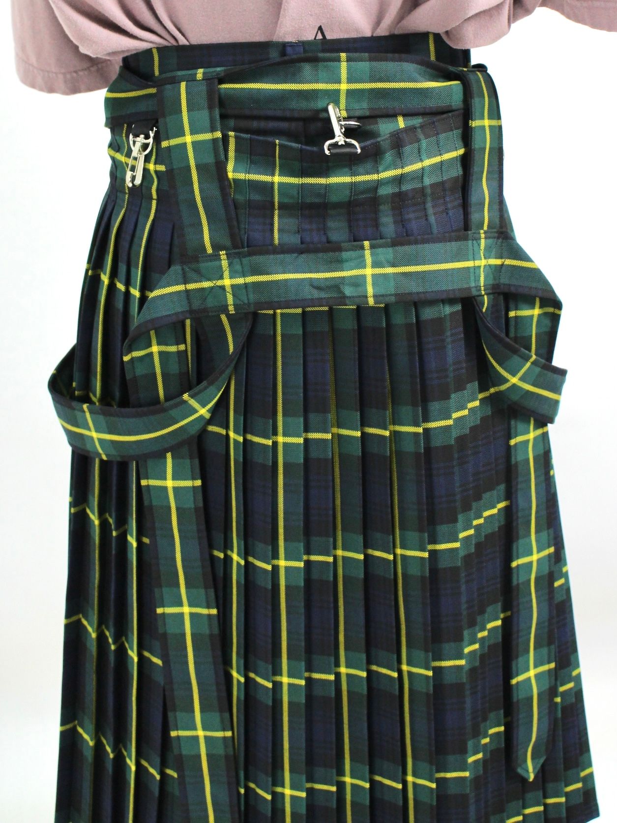 KIDILL - 2WAY プリーツチェック スカート / Harness Pleats Skirt