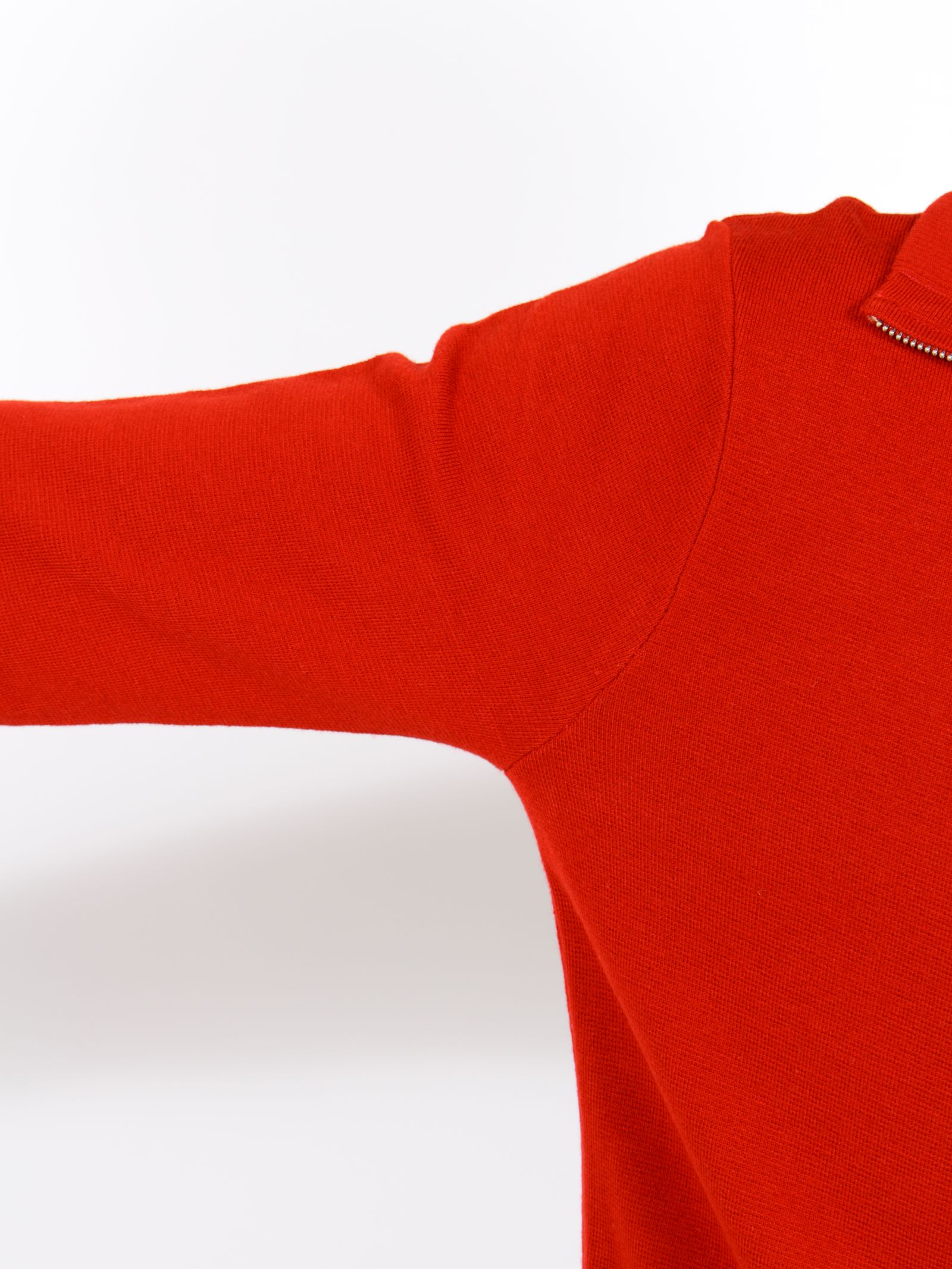 ニット ジップアップ ジャケット / KNIT ZIP UP JACKET / チェリー