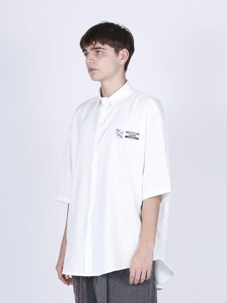 イレイサー 半袖 シャツ / ERASER HALF SLEEVE SHIRT / ホワイト