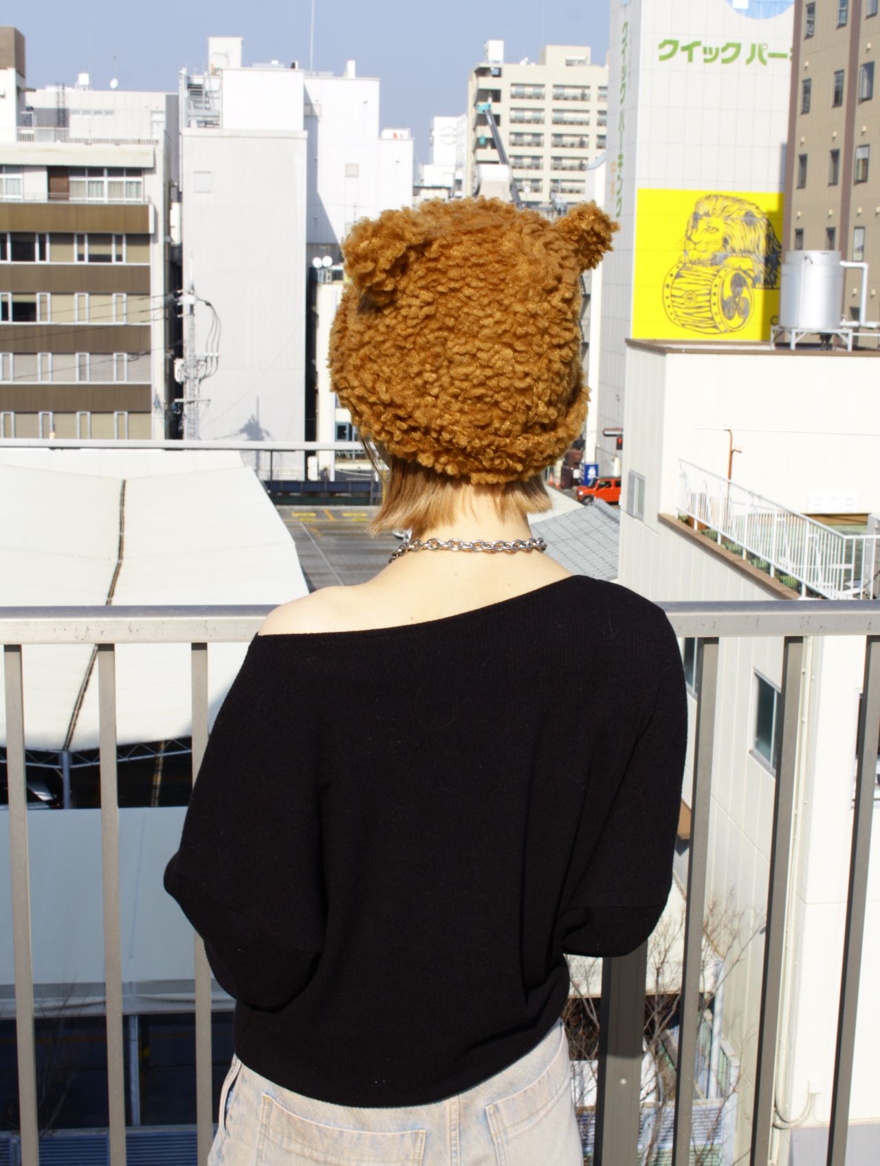 【26SS】ベアー ビーニー 帽子 / BEAR BEANIE / ダークブラウン
