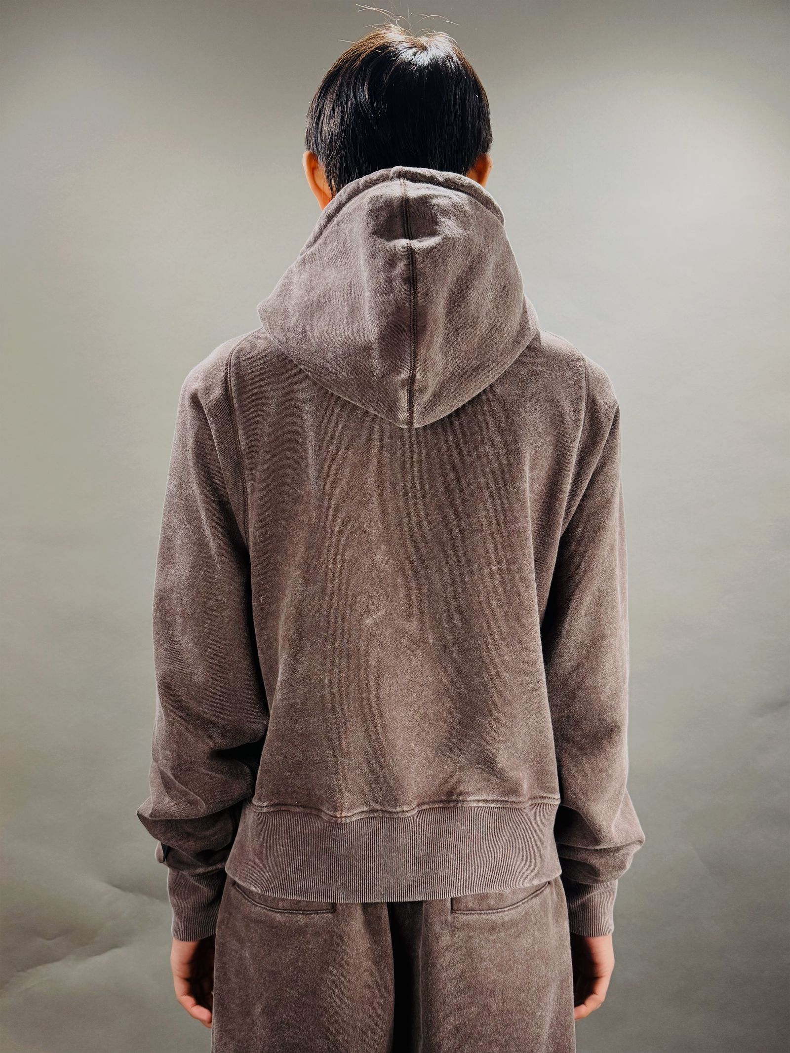 【25AW】ベーシック アシッド フーディー ジップアップ パーカー / BASIC ACID HOODIE / ブラウン