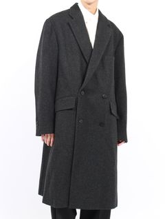 【25AW】フォグ ダブル ブレステッド コート / FOG DOUBLE BREASTED COAT / チャコール