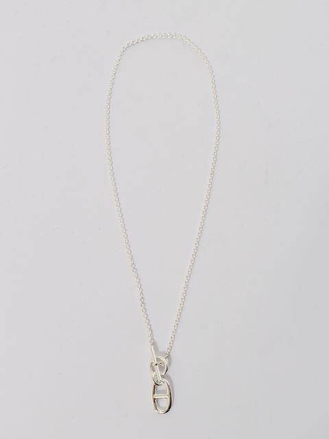 【HERMES】シェーヌダンクル アミュレット ネックレス シルバー925 / CHAINE DANCRE AMULET / シルバー