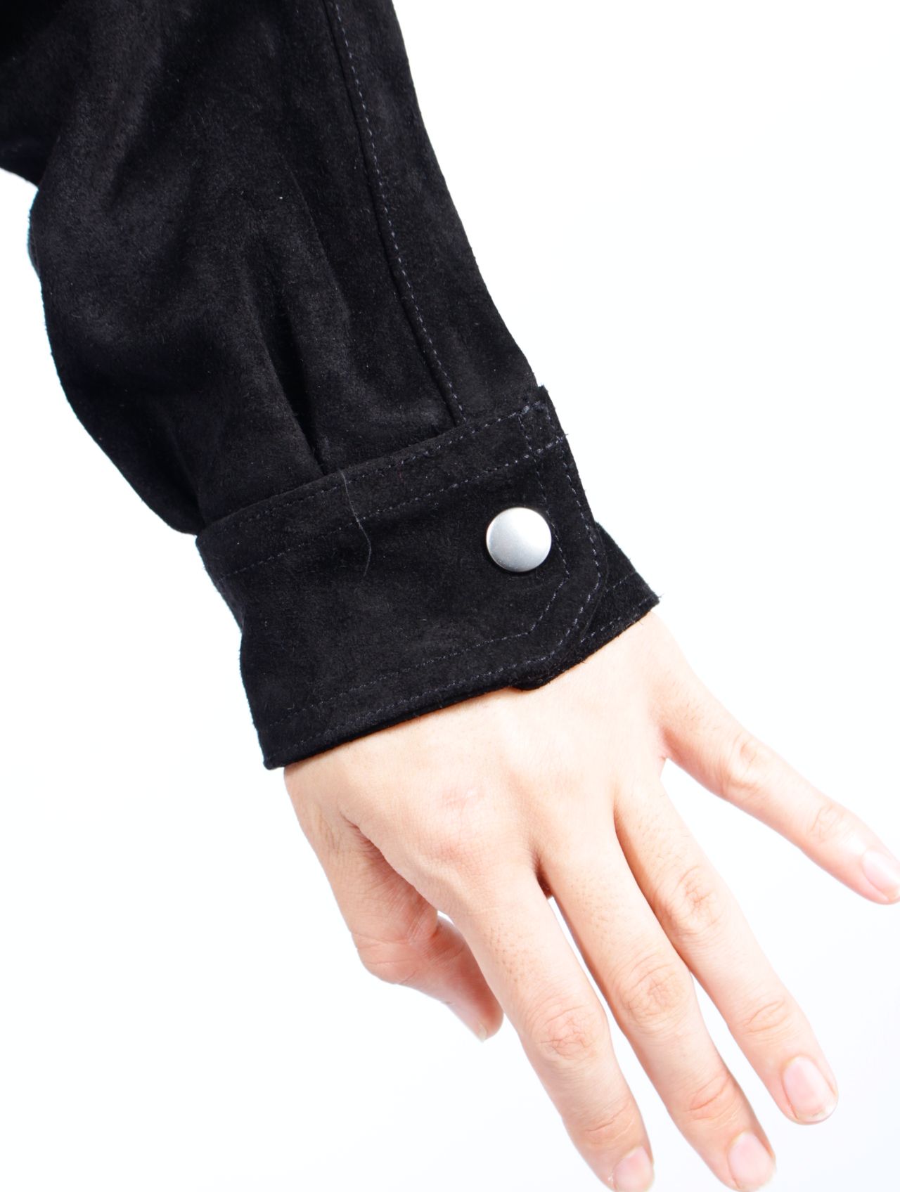 【25AW】レザー アウターシャツ / OUTERSHIRT / ブラック