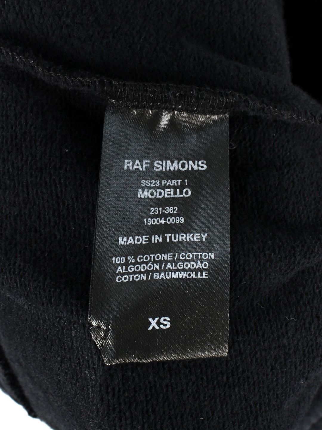 RAF SIMONS - 【23SS】RS ハンドサインプリント スウェットパンツ