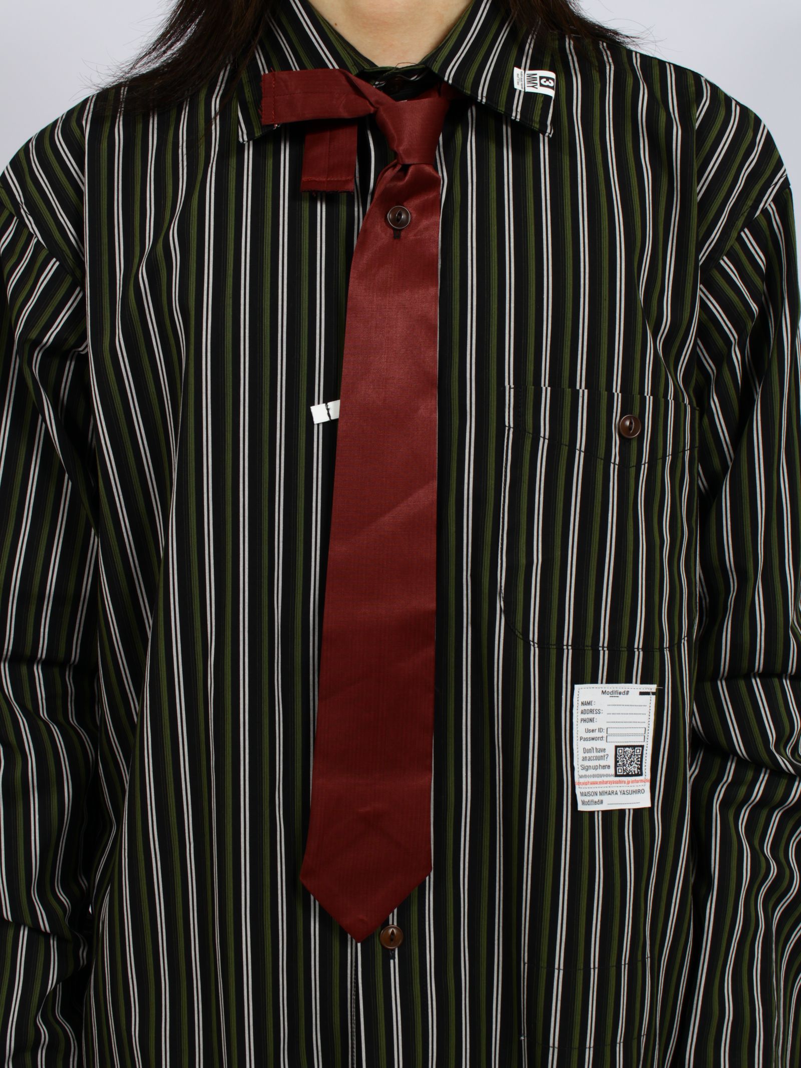 【26AW】 アタッチド タイ ロングスリーブ シャツ / ATTACHED TIE L/S SHIRTS / ブラック