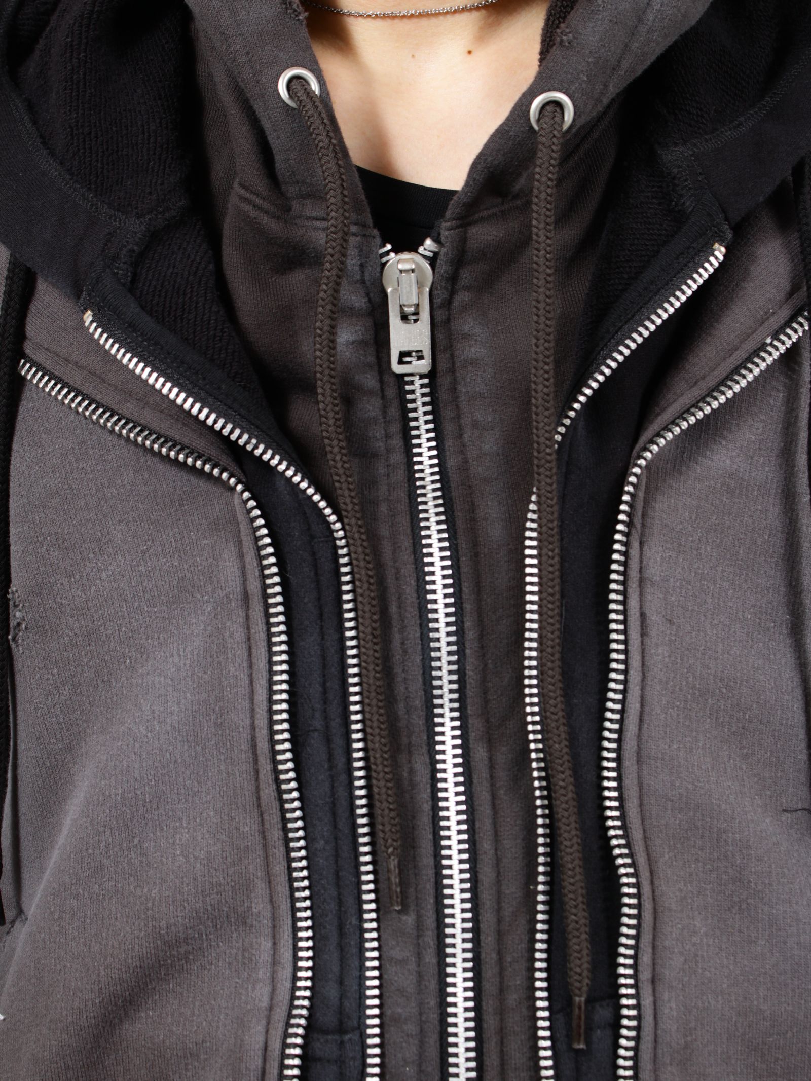 【26SS】トリプル レイヤード パーカー / TRIPLE LAYERED PK / ブラック