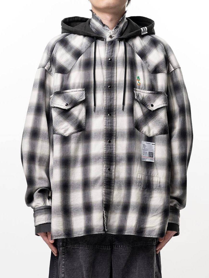 【26SS】スウェット フーディ ロングスリーブ シャツ / SWEAT HOODIE L/S SH / ホワイト