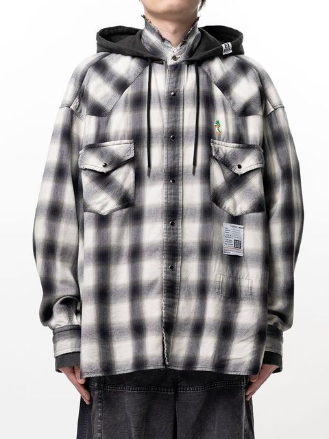 【26SS】スウェット フーディ ロングスリーブ シャツ / SWEAT HOODIE L/S SH / ホワイト