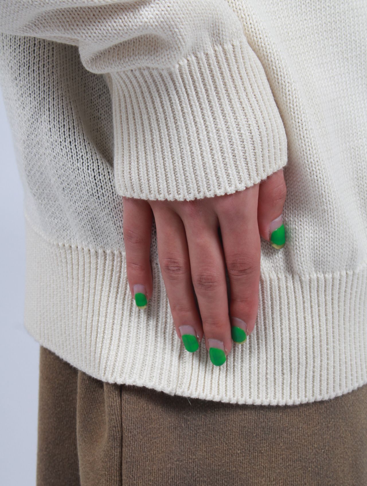 【25SS】ラブ イズ リアル コットン ニット セーター  / LOVE IS REAL KNIT / ホワイト