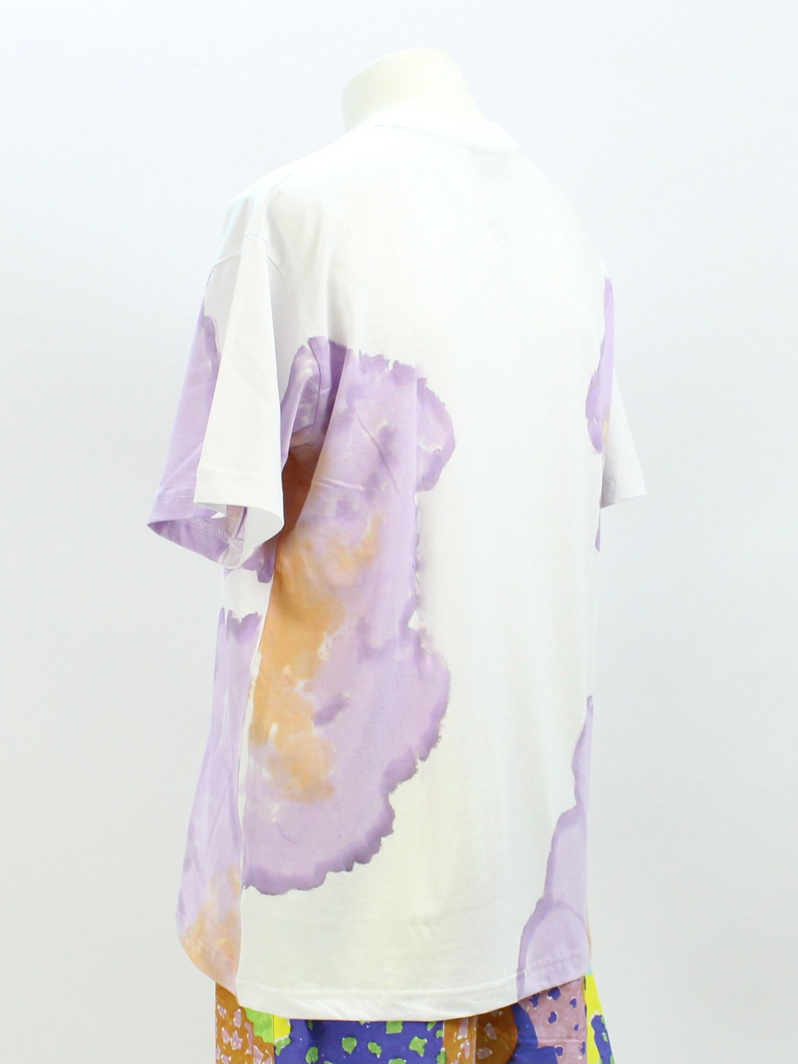 ランダムペイント Tシャツ / WATERCOLOR PAINT T-SHIRT / ホワイト × マルチ