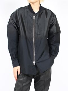 TAAKK - 【24SS】MA-1 グラデーション シャツ / MA-1 SHIRT / ブラック 