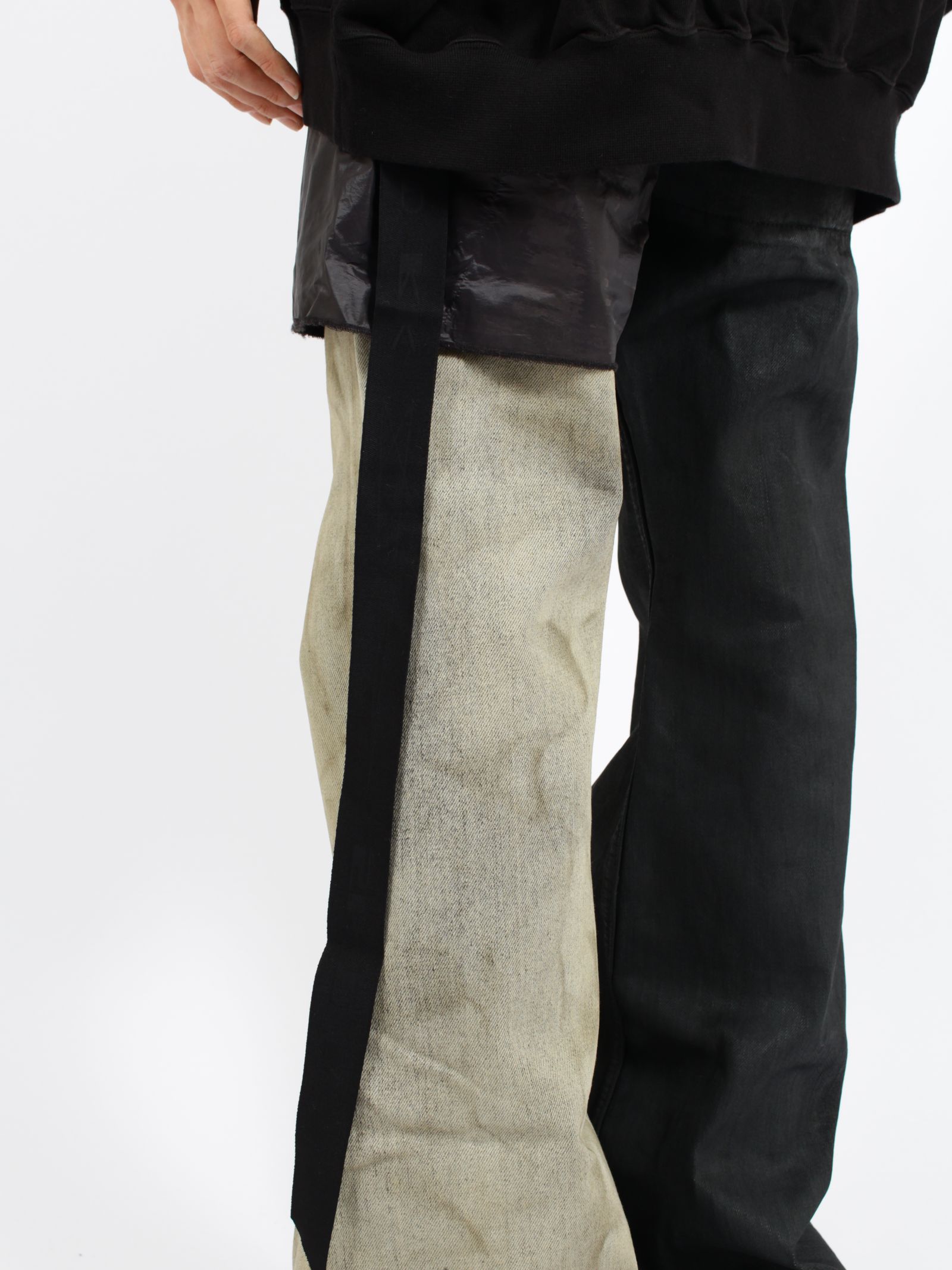 【26SS】ハン クルーネック 長袖 Tシャツ / HUN CREWNECK / ブラック×ミルク