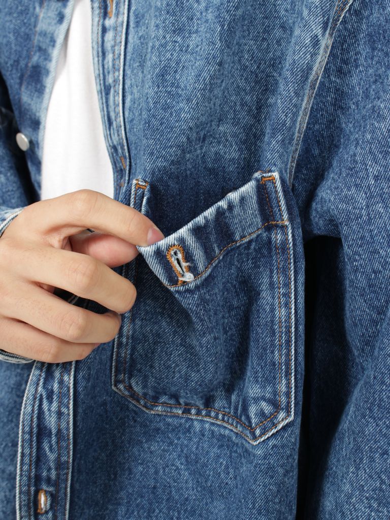 HED MAYNER - 【23AW】オーバーサイズ デニムシャツ / DENIM OVERSHIRT 