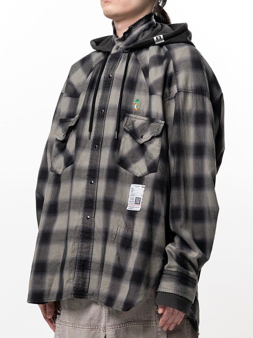 【26SS】スウェット フーディ ロングスリーブ シャツ / SWEAT HOODIE L/S SH / グレー