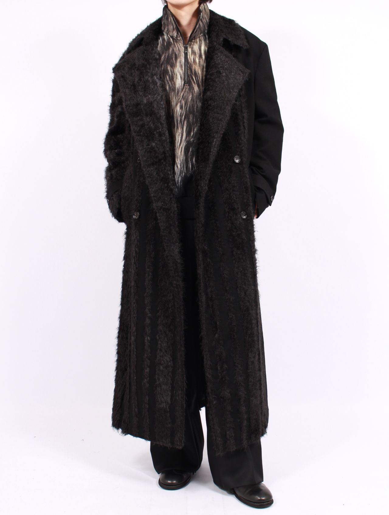 【新品タグ付き】doublet コート　デッドストック　定価68,000円 TAAKK - 【25AW】ダブル ブレステッド ロングコート / DOUBLE