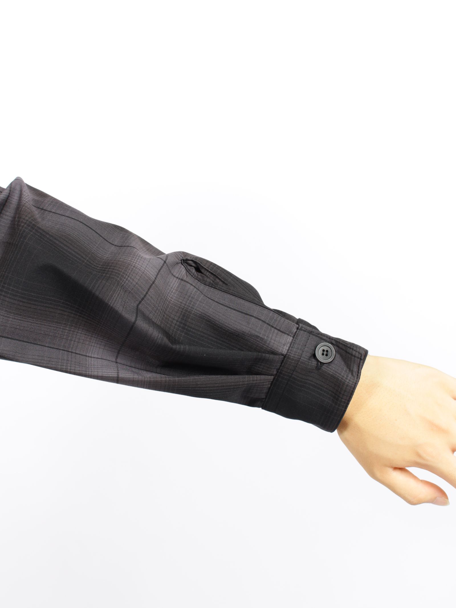 【26AW】ルーミー シャツ 長袖 チャック柄 シャツ / ROOMY SHIRT / ブラック