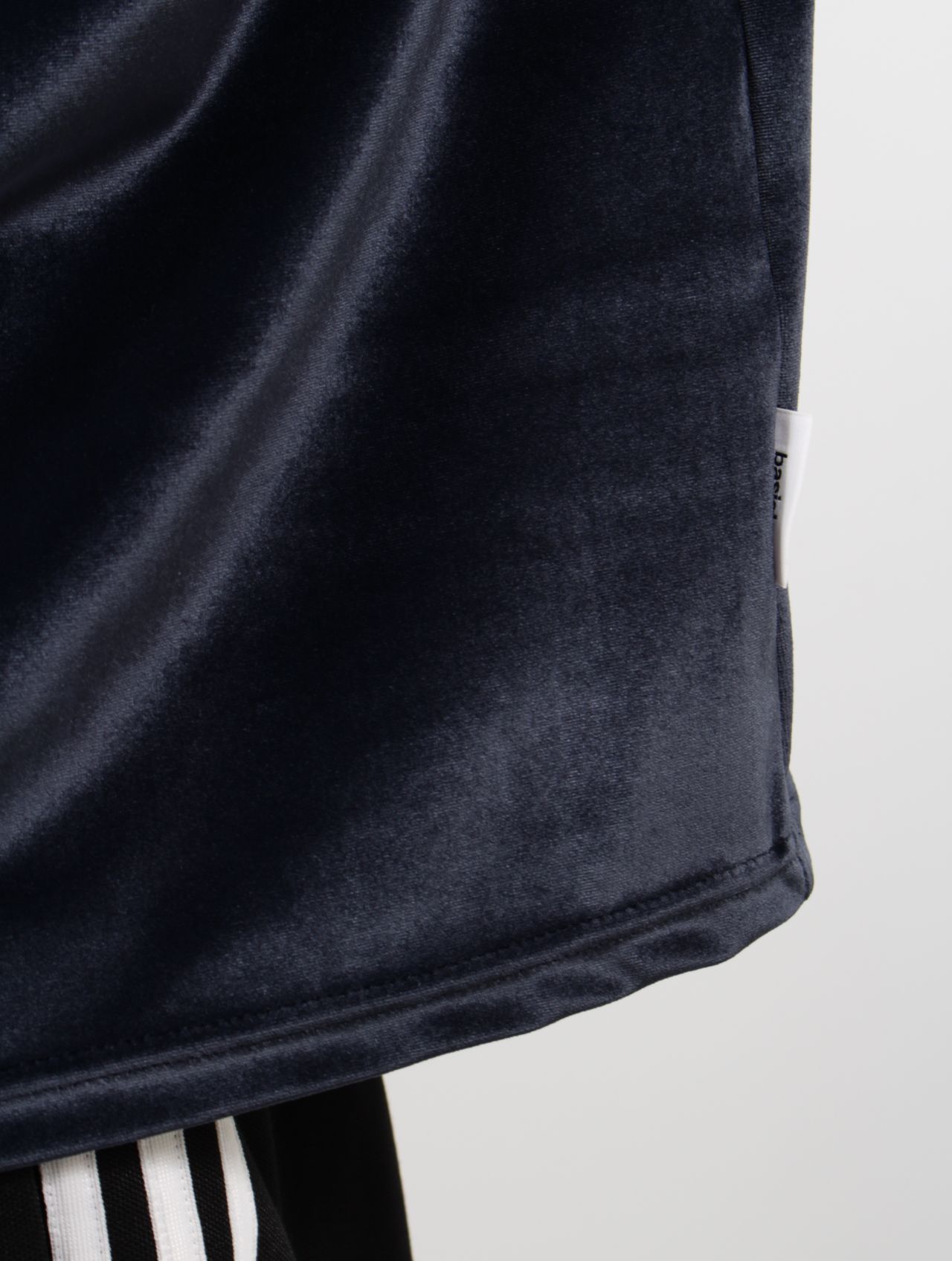 【25SS】ベルベット ワッペン刺繍 フットボール ハーフスリーブ 半袖 シャツ / VELVET FOOTBALL HALF SLEEVE SHIRT / ネイビー