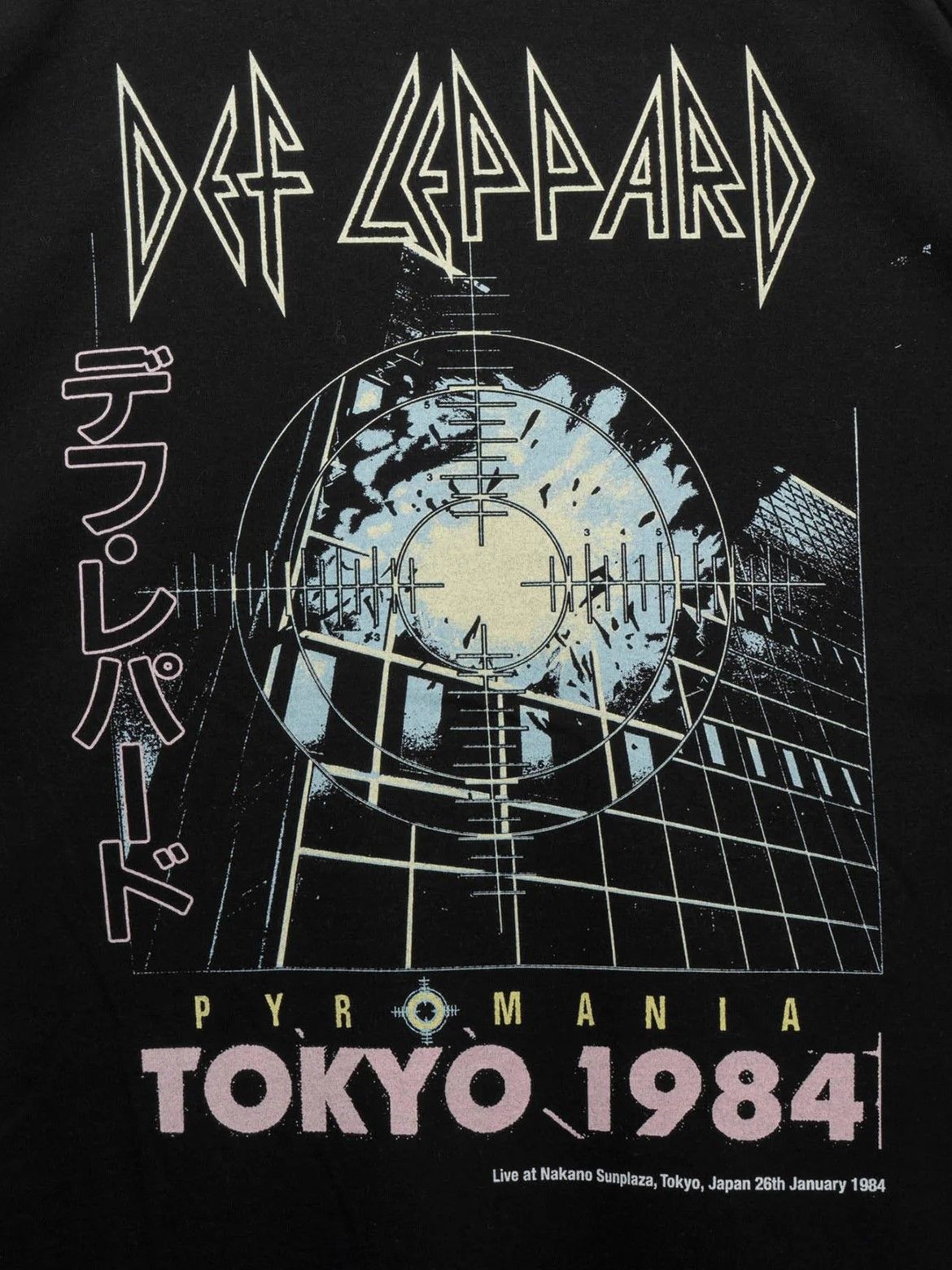 デフ レパード オーバーサイズ Tシャツ / DEF LEPPARD PRIME-OVER CREW NECK T-SHIRT #3 / ブラック