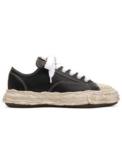 クラック レザー ローカット スニーカー "ピーターソン23""PETERSON23" OG SOLE CRACKING LT LOW-TOP SNEAKER / BLACK (ブラック)