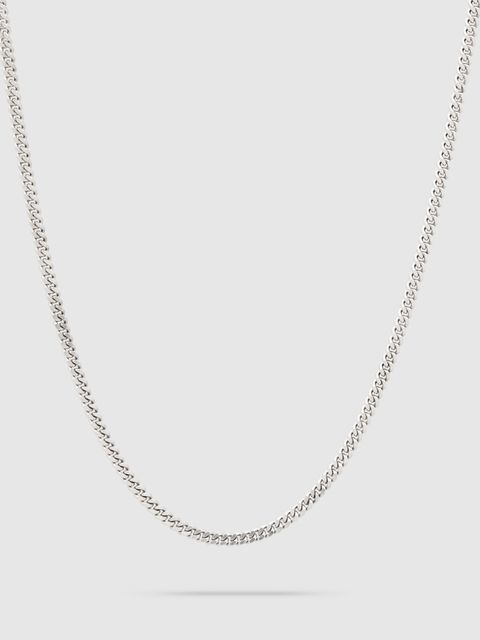 カーブ チェーン ネックレス M / CURB CHAIN M / シルバー