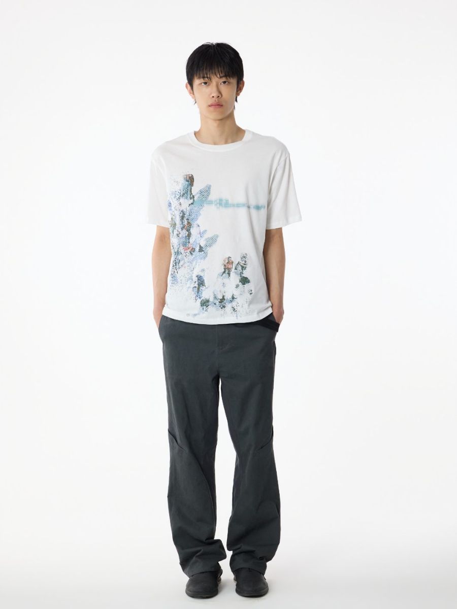 オーバーレイ Tシャツ 半袖 シャツ / OVERLAY T-SHIRT / ホワイト SG27SSTOTS006