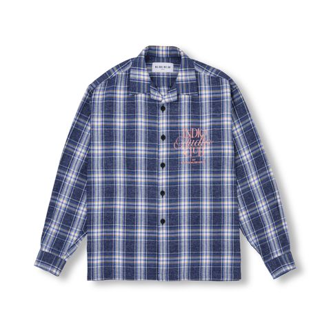 【26AW】オンブレ チェック シャツ / OMBRE CHECK SHIRT / SAX BLUE(ブルー)