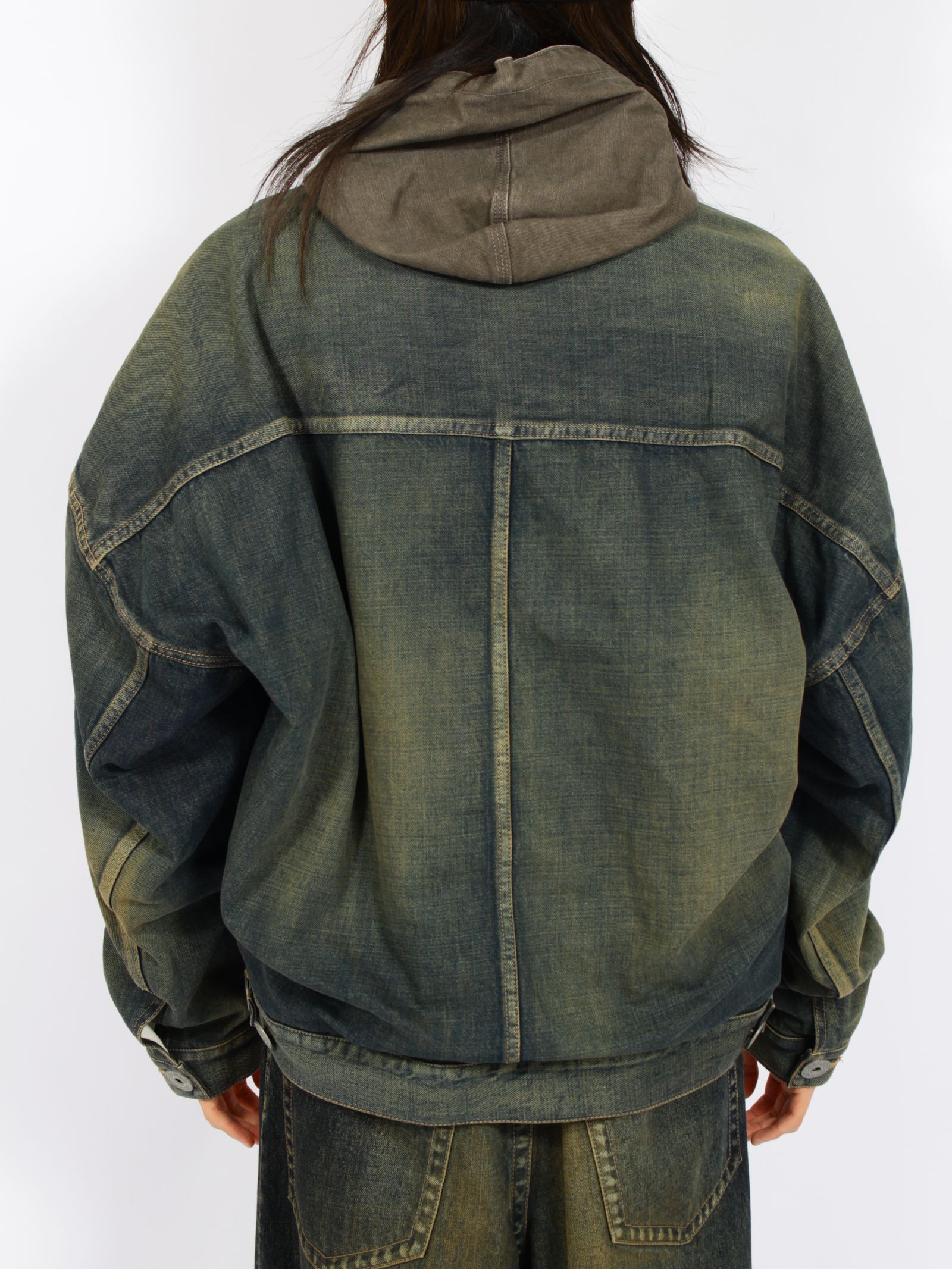 【26AW】 レイヤード デニム ジャケット / LAYERED DENIM JACKET / インディゴ