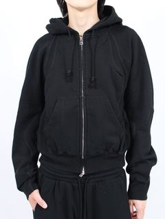 【25AW】 パネルド ジップアップ フーディー パーカー / PANELLED ZIP UP HOODIE / DARK NAVY(ダーク ネイビー)