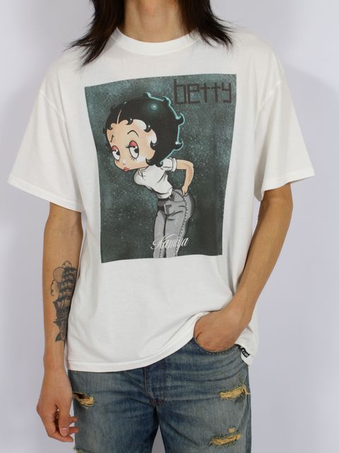 【26AW】 ベティ ブープ 半袖 Tシャツ / BETTY BOOP TEE  T/C / ホワイト