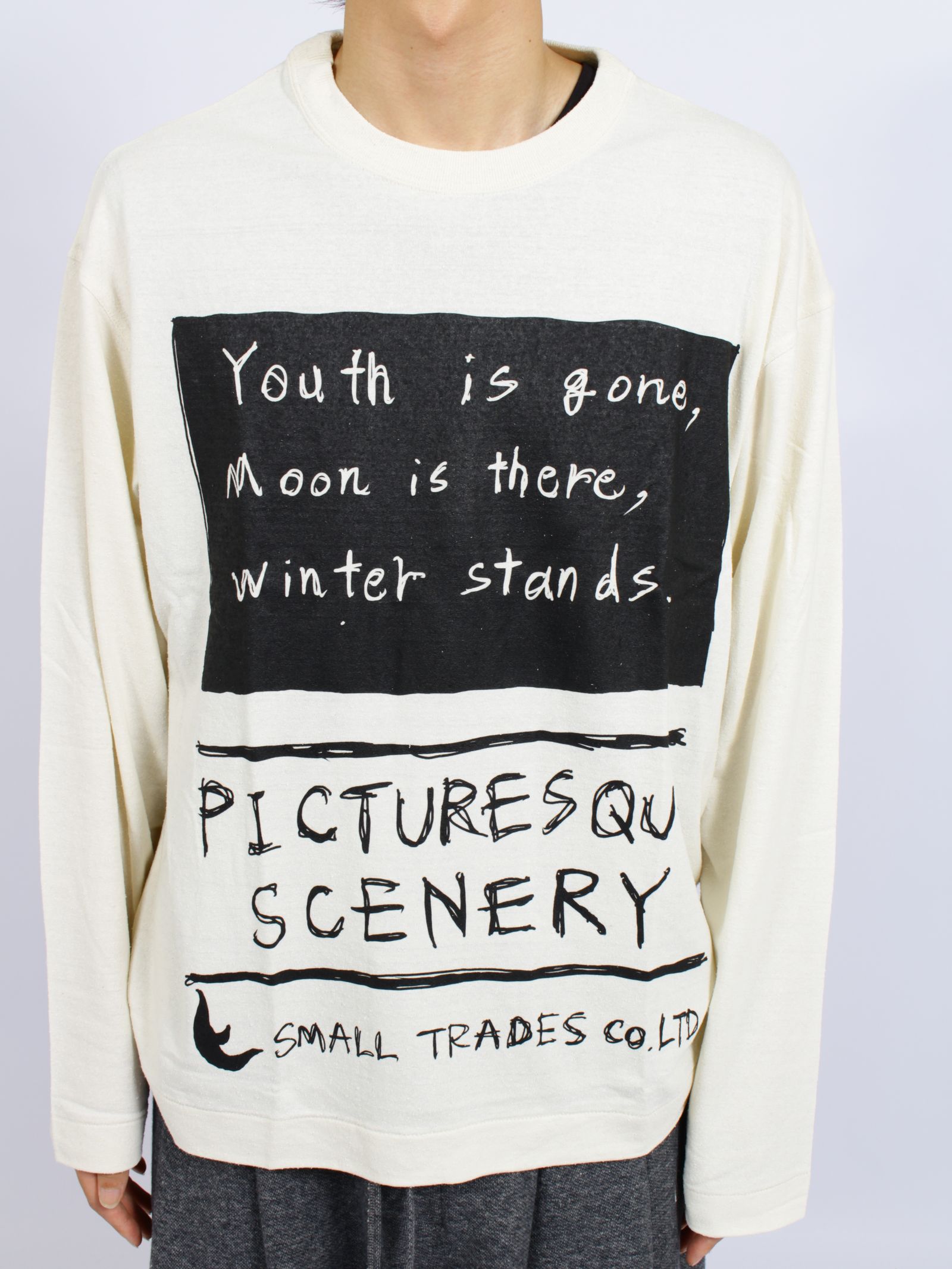 【26AW】ステイトメント イン ディセンバー ロングスリーブ Tシャツ / STATEMENT IN DECEMBER(L/S TEE) / キャンバス