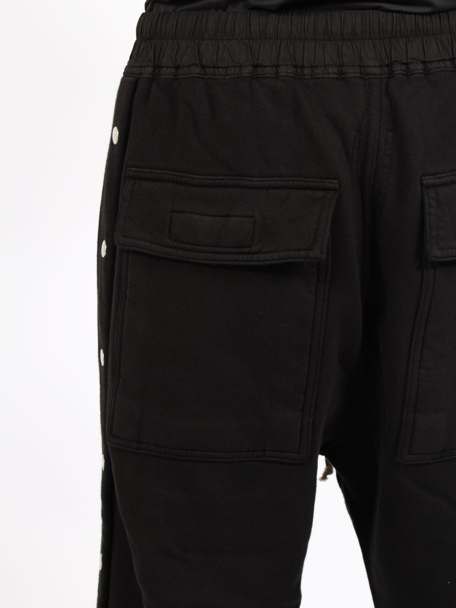 【26AW】ワイド プッシャー パンツ スウェット素材 サイドスナップボタン / WIDE PUSHER PANTS / ブラック