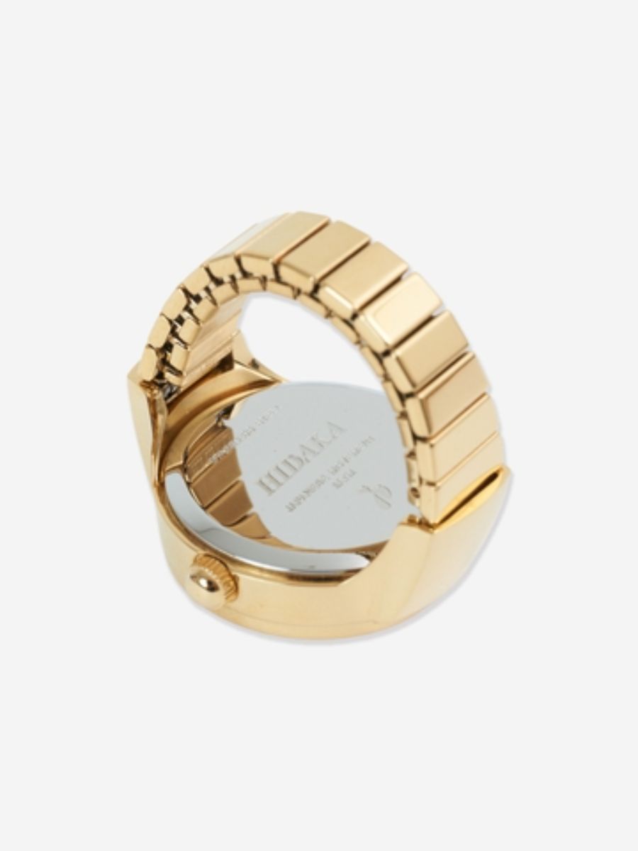 ブルズアイ・リング・ウォッチ 時計リング / BULLSEYE RING WATCH / ブラック×シルバー