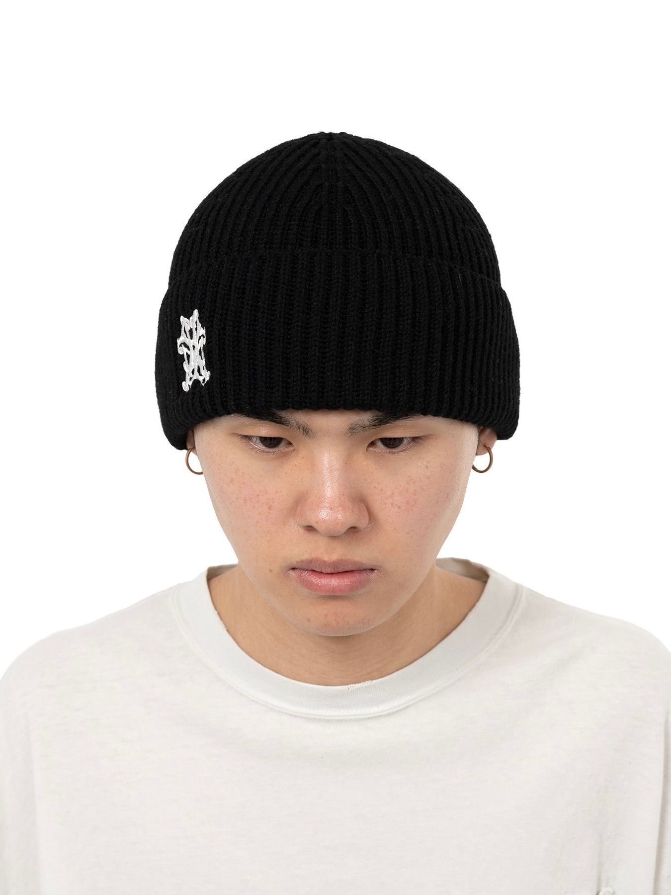 【25AW】CA4LA コラボレーション "KMY" ビーニー / CA4LA × KAMIYA “KMY” BEANIE / ブラック
