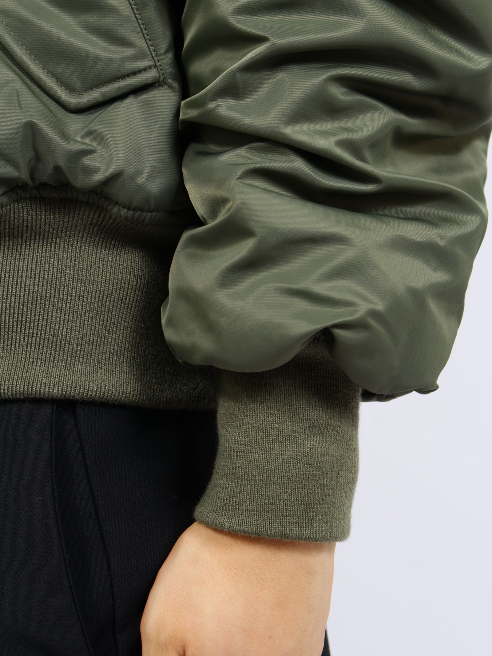 クロップド ブロード ボンバー / CROPPED BROAD BOMBER / KHAKI(カーキ)