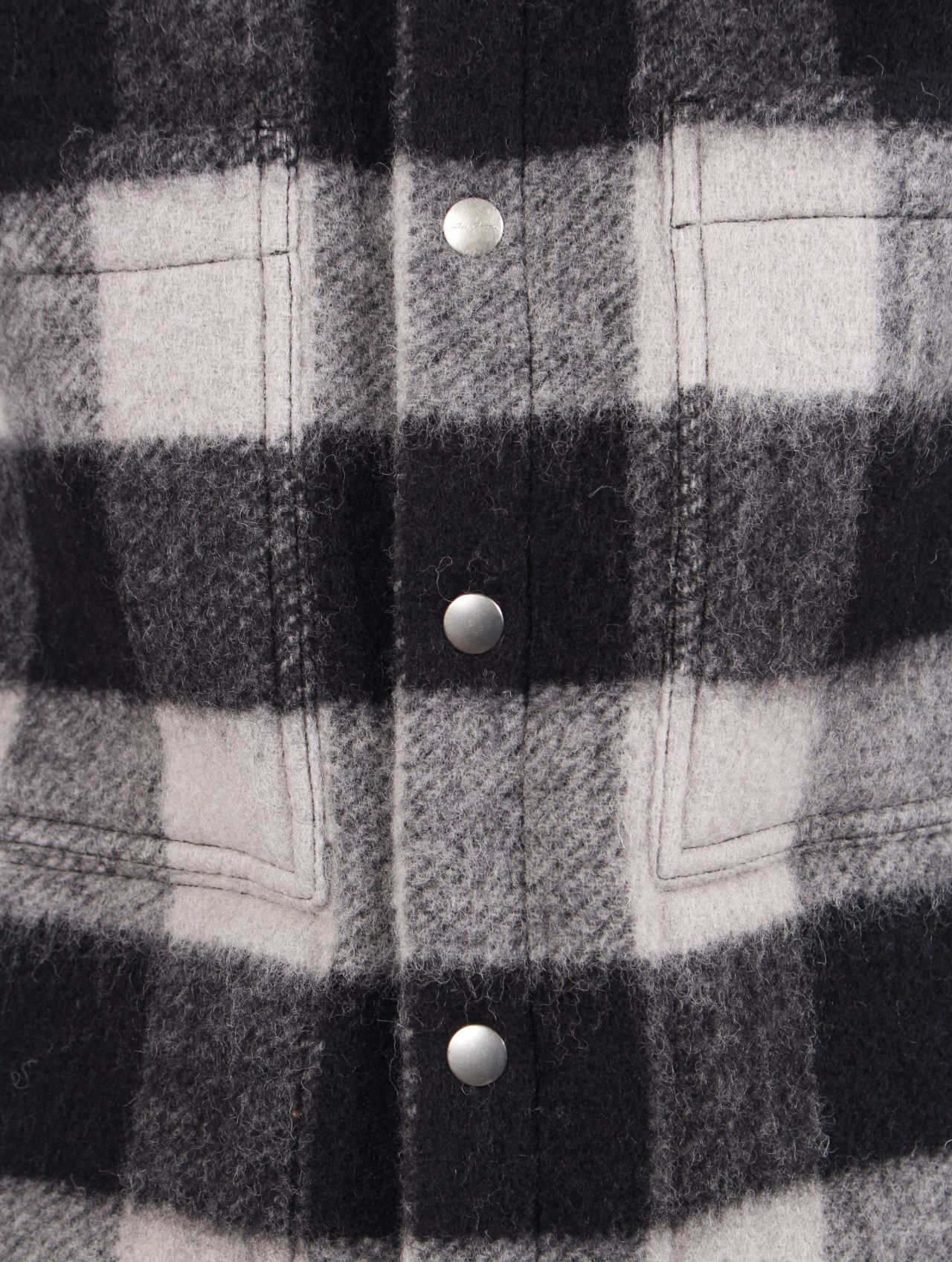 【25AW】チェック アウターシャツ / OUTERSHIRT / ブラック