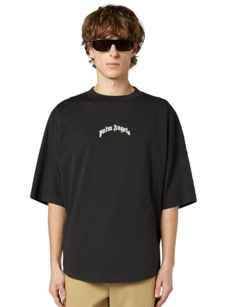 PALM ANGELS - 【25AW】定番 バック カーブロゴ オーバー 半袖 Tシャツ 