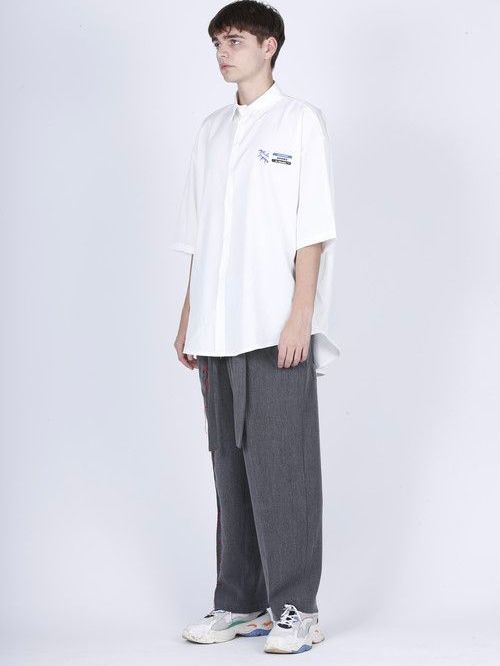 イレイサー 半袖 シャツ / ERASER HALF SLEEVE SHIRT / ホワイト