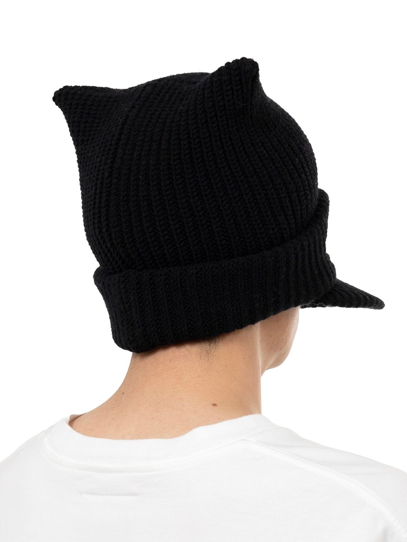 【25AW】ニット キャット キャップ / KNIT CAT CAP / ブラック
