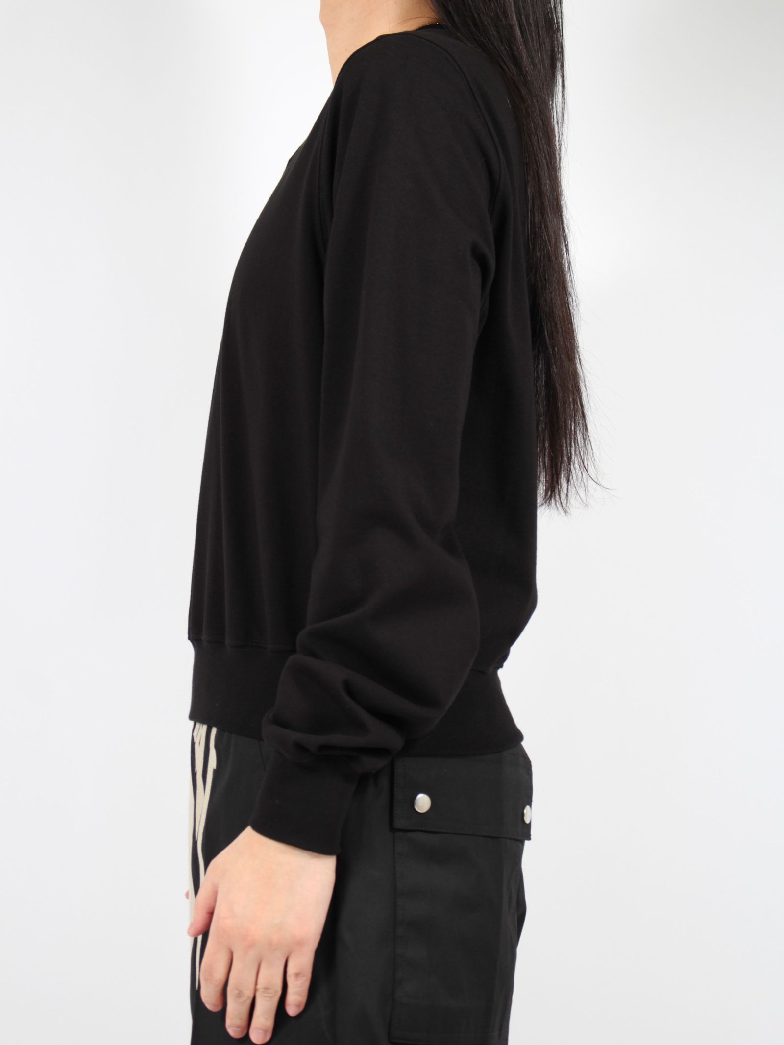 【24AW】クロップ クルーネック スウェット / CROPPED CREWNECK SWEAT / ブラック